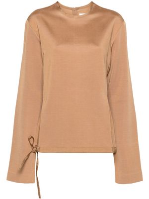 Jil Sander sweat à col rond - Marron