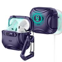 AirPods 4 Cyber FlickLock Case (HaloLock) - Dark Purple