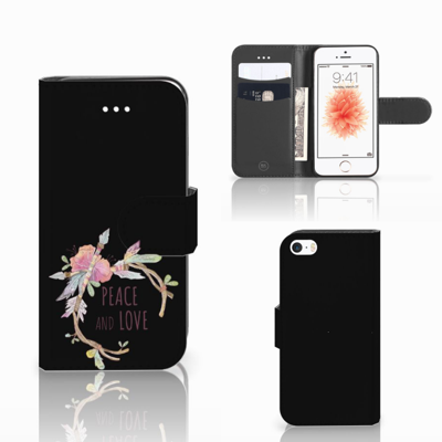 Apple iPhone 5 | 5s | SE Leuk Hoesje Boho Text Apple iPhone 5 | 5s | SE Leuk Hoesje Boho Text