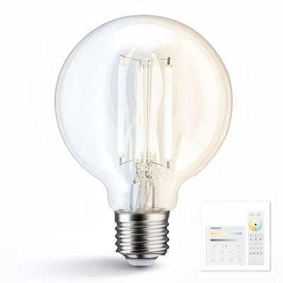 Dual White smart filament lamp van Milight 7W E27 fitting - G95 model - Met afstandsbediening