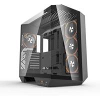 Behuizing zonder voeding - DARKFLASH DY470 - Cube - ATX-formaat - Zwart