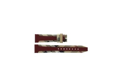 Horlogeband Burberry BU9111 Leder/Kunststof Multicolor 18mm