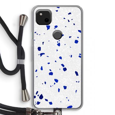 Terrazzo N°5: Pixel 4a Transparant Hoesje met koord