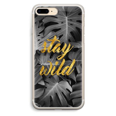 Stay wild: iPhone 7 Plus Transparant Hoesje