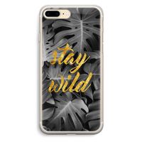 Stay wild: iPhone 7 Plus Transparant Hoesje