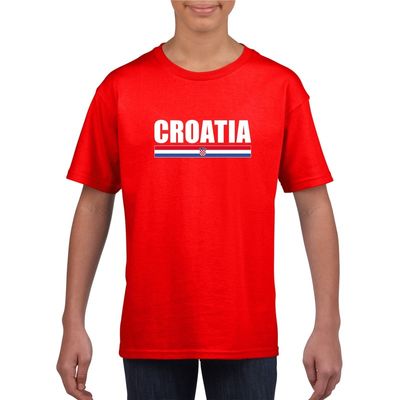 Rood Kroatie supporter t-shirt voor kinderen Rood Kroatie supporter t-shirt voor kinderen
