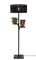 Vloerlamp Java shelves Bamboe zwart