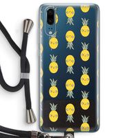 Ananas: Huawei P20 Transparant Hoesje met koord