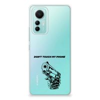 Xiaomi 12 Lite Silicone-hoesje Gun Don't Touch My Phone - thumbnail