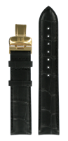 Horlogeband Tissot T0064283605200A / T600030616 / T600.510191 / Le Locle Leder Zwart 19mm