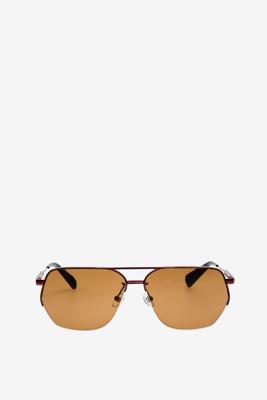 Jacquemus zonnebril Aviador JAC67C6SUN red