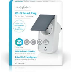 Wi-Fi Smart Outdoor Plug | Splashproof | IP44 | Power Monitor | Schuko Type F | 16 A