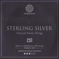 Knobloch 400SCX Sterling Silver CX Carbon Treble Set - Normale / Hoge Spanning (3 Snaren)