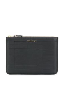 Comme Des Garçons Wallet pochette zippée à logo - Noir