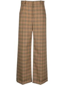 Kenzo checked wide-leg trousers - Tons neutres