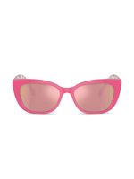 Dolce & Gabbana Kids lunettes de soleil à monture papillon - Rose