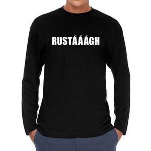 Rustaaagh long sleeve t-shirt zwart voor heren