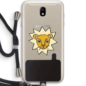 Kleine leeuw: Samsung Galaxy J7 (2017) Transparant Hoesje met koord