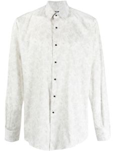 Karl Lagerfeld chemise fleurie à manches longues - Blanc