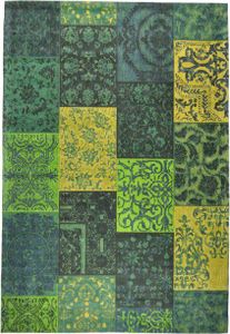 Groen Vloerkleed Patchwork Mogan, 160x240