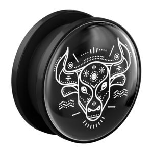 Tunnel met Zodiac Circle Design Acryl Tunnels & Plugs