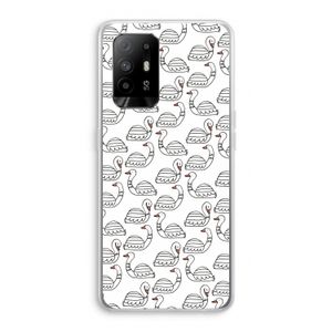 Zwanen: Oppo A95 5G Transparant Hoesje