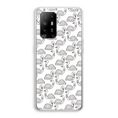 Zwanen: Oppo A95 5G Transparant Hoesje