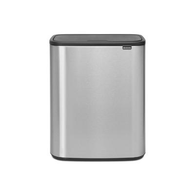 Brabantia Bo Touch Bin Afvalemmer - 60 liter - kunststof binnenemmer - matt steel fingerprint proof 223082