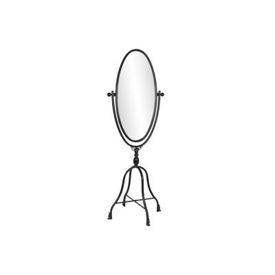 Staande spiegel DKD Home Decor Zwart Metaal Kristal 61 x 62 x 174 cm