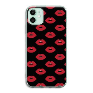 Lips: iPhone 11 Transparant Hoesje