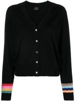 PS Paul Smith cardigan en maille fine - Noir