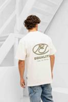 Equalité Arid Oversized T-Shirt Heren Gebroken Wit/Beige - Maat M - Kleur: BeigeGebroken Wit | Soccerfanshop