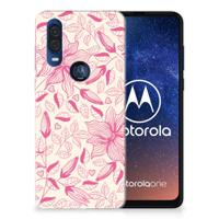 Motorola One Vision | TPU Case | Pink Flowers Motorola One Vision | TPU Case | Pink Flowers