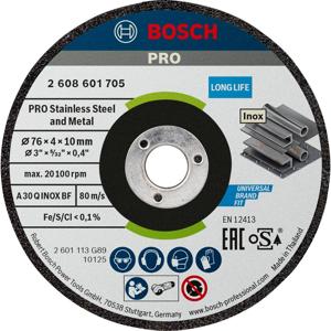 Bosch Accessories 2608601705 2608601705 Afbraamschijf recht Diameter 76 mm Boordiameter 10 mm 2 stuk(s)