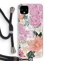 Kindness matters: Pixel 4 XL Transparant Hoesje met koord