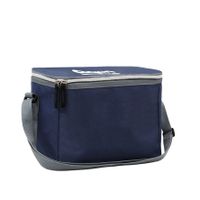 1x Navy koeltassen voor 6/sixpack blikjes 21 x 15 cm 4 liter met schouderband - thumbnail