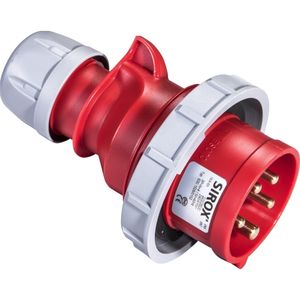 CEE Stekker 5 Polig 16A rood IP67 400V