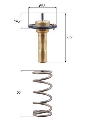 Thermostaat, koelvloeistof TX26589D
