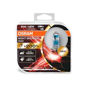 Osram Night Breaker 200 H4 12V/60 W - Set 2 Stuks