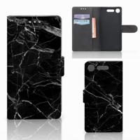 Sony Xperia XZ1 | Bookcase | Marmer Zwart - Origineel Cadeau Vader