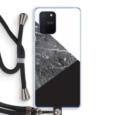 Combinatie marmer: Samsung Galaxy Note 10 Lite Transparant Hoesje met koord