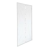 Muskietennet IRS Wit 120 x 160 cm Magneet Deuren Magnetisch (2 Stuks)
