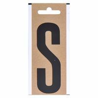 Huisvuil containersticker letter S 10 cm