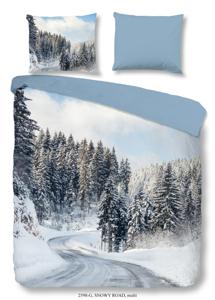 Good Morning Dekbedovertrek Flanel Sneeuwpad-1-persoons (140 x 200/220 cm)