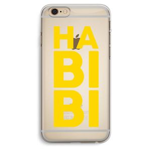 Habibi Blue: iPhone 6 Plus / 6S Plus Transparant Hoesje