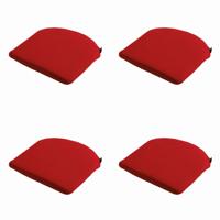 Zitkussen Rib rood 46 cm x 48 cm (4 stuks) Madison - Madison