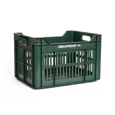 UrbanProof Urban proof fietskrat recycled kunststof 30l donker groen 40x30x25 cm
