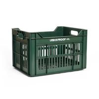 UrbanProof Urban proof fietskrat recycled kunststof 30l donker groen 40x30x25 cm