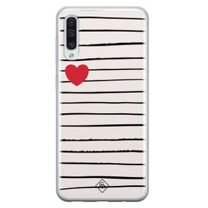 Samsung Galaxy A70 siliconen hoesje - Heart queen