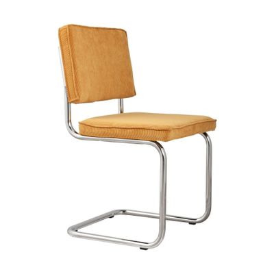 Zuiver Ridge Rib eetkamerstoel Yellow